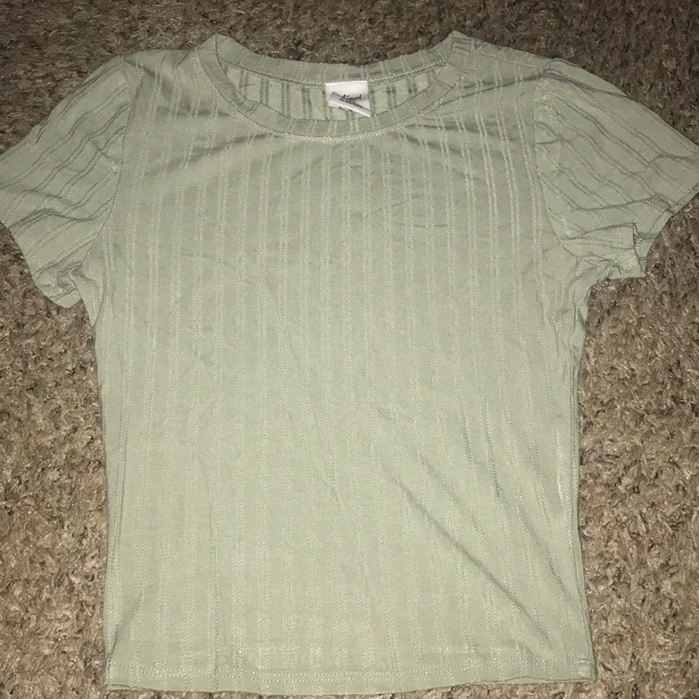 Light Green Tight Crop Top 😍 !!